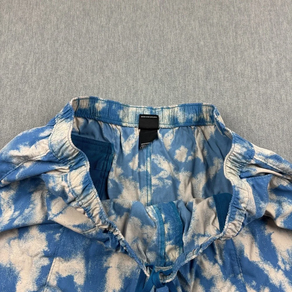 The North Face Shorts Mens 2XL Blue Class V Tie Dye Swim Trunks Boardshort Retro